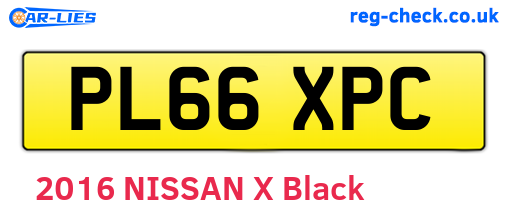 PL66XPC are the vehicle registration plates.