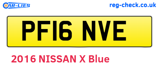 PF16NVE are the vehicle registration plates.