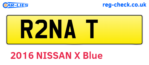 R2NAT are the vehicle registration plates.