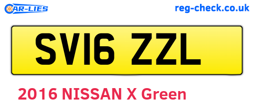 SV16ZZL are the vehicle registration plates.