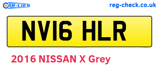 NV16HLR are the vehicle registration plates.
