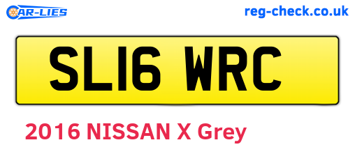 SL16WRC are the vehicle registration plates.