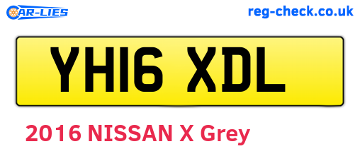YH16XDL are the vehicle registration plates.