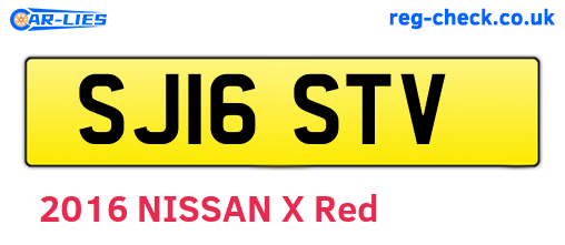 SJ16STV are the vehicle registration plates.