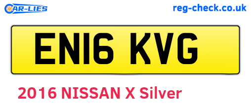 EN16KVG are the vehicle registration plates.