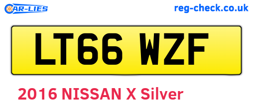 LT66WZF are the vehicle registration plates.