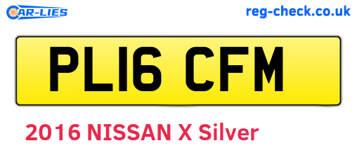 PL16CFM are the vehicle registration plates.