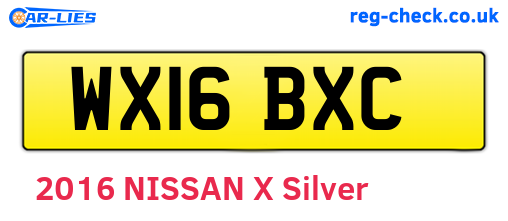 WX16BXC are the vehicle registration plates.