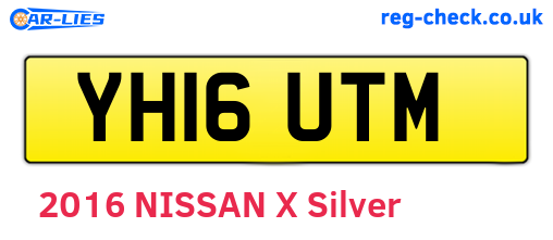 YH16UTM are the vehicle registration plates.