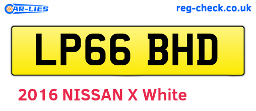 LP66BHD are the vehicle registration plates.