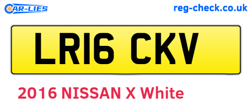 LR16CKV are the vehicle registration plates.