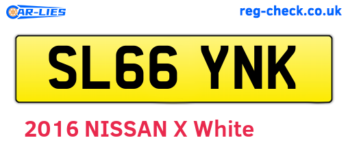 SL66YNK are the vehicle registration plates.