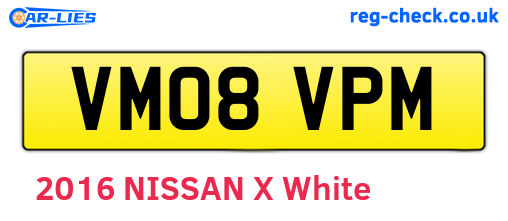 VM08VPM are the vehicle registration plates.