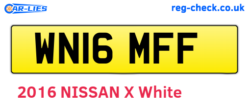 WN16MFF are the vehicle registration plates.