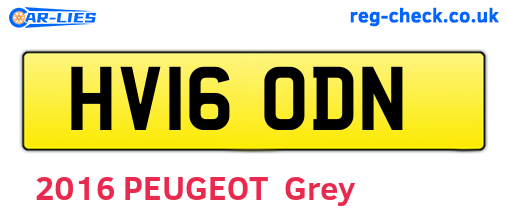 HV16ODN are the vehicle registration plates.