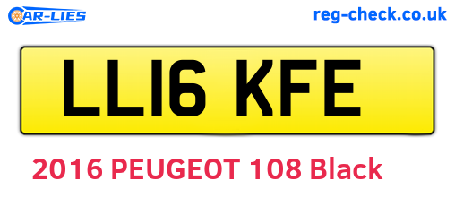 LL16KFE are the vehicle registration plates.