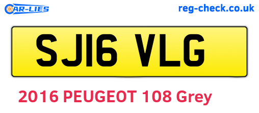SJ16VLG are the vehicle registration plates.