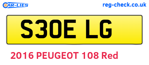 S30ELG are the vehicle registration plates.