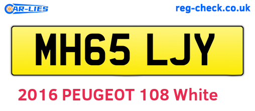 MH65LJY are the vehicle registration plates.