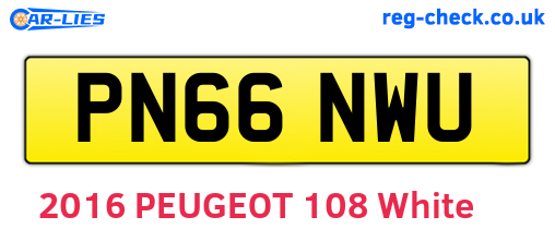 PN66NWU are the vehicle registration plates.