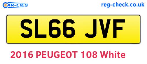 SL66JVF are the vehicle registration plates.