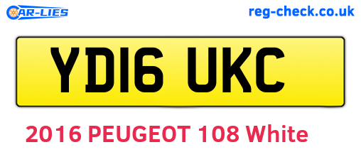 YD16UKC are the vehicle registration plates.