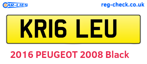 KR16LEU are the vehicle registration plates.