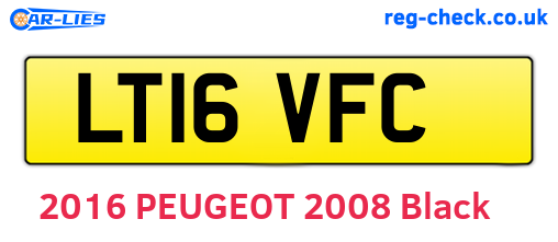 LT16VFC are the vehicle registration plates.