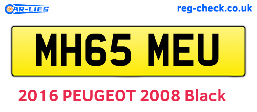 MH65MEU are the vehicle registration plates.