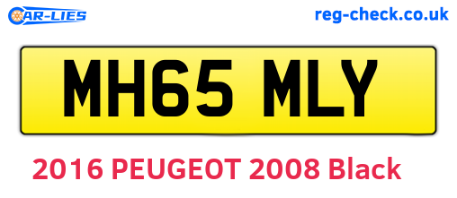 MH65MLY are the vehicle registration plates.