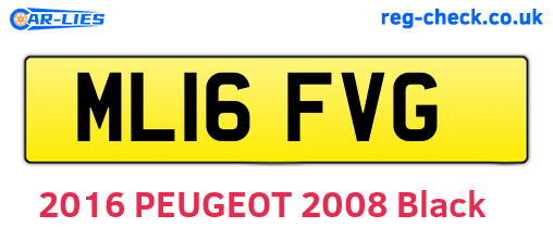 ML16FVG are the vehicle registration plates.