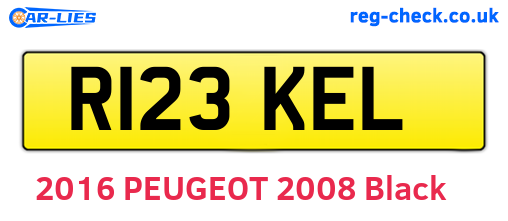 R123KEL are the vehicle registration plates.