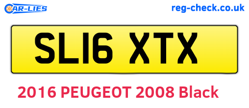 SL16XTX are the vehicle registration plates.