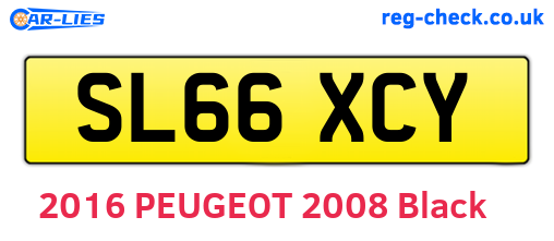 SL66XCY are the vehicle registration plates.