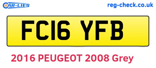 FC16YFB are the vehicle registration plates.