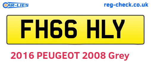 FH66HLY are the vehicle registration plates.