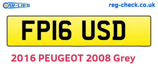 FP16USD are the vehicle registration plates.