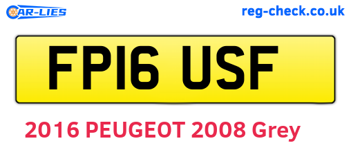 FP16USF are the vehicle registration plates.