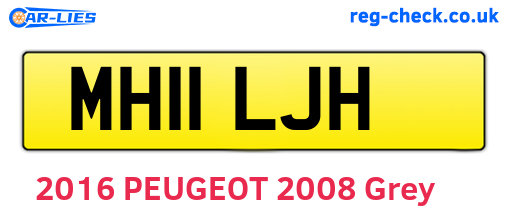 MH11LJH are the vehicle registration plates.