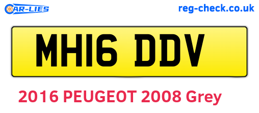 MH16DDV are the vehicle registration plates.