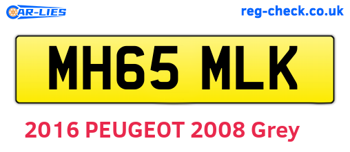 MH65MLK are the vehicle registration plates.