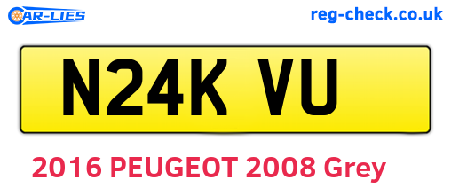 N24KVU are the vehicle registration plates.