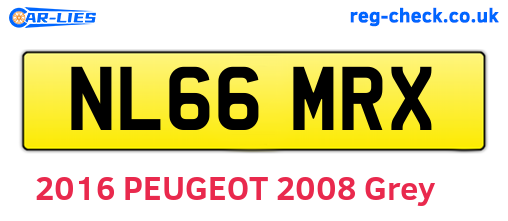 NL66MRX are the vehicle registration plates.