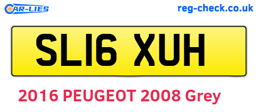SL16XUH are the vehicle registration plates.