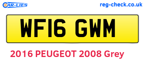 WF16GWM are the vehicle registration plates.