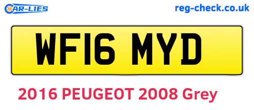 WF16MYD are the vehicle registration plates.