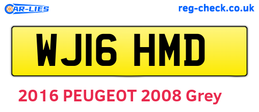 WJ16HMD are the vehicle registration plates.