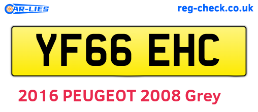 YF66EHC are the vehicle registration plates.