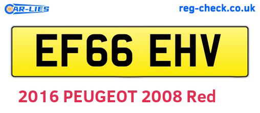 EF66EHV are the vehicle registration plates.
