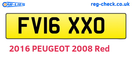FV16XXO are the vehicle registration plates.